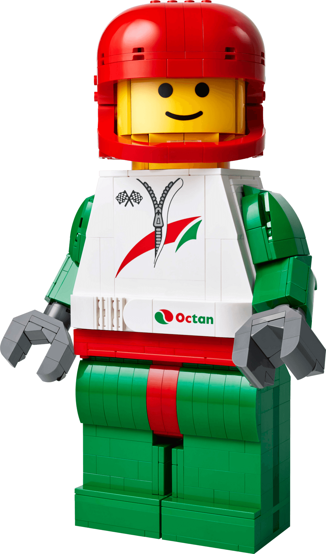 Up-Scaled Racing Driver Minifigure