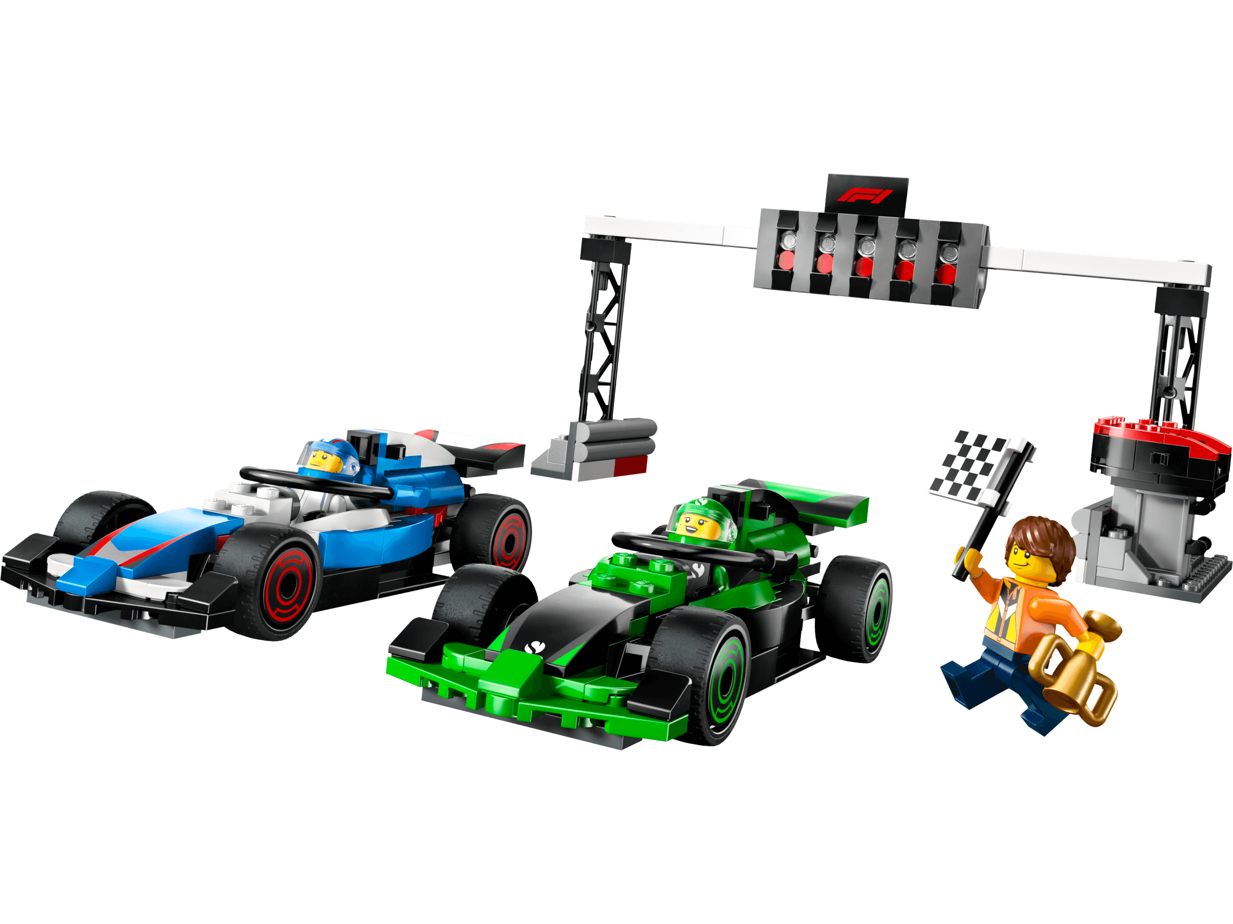 F1 Grid with VCARB & Sauber Race Cars