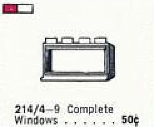 1 x 4 x 2 Window in Frame